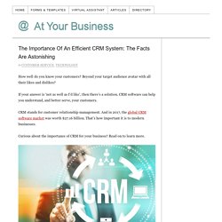 The Importance Of An Efficient CRM System: The Facts Are Astonishing