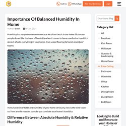 Importance of Balanced Humidity