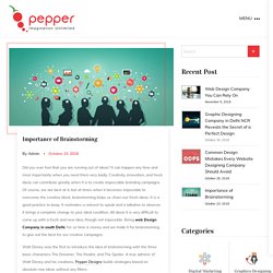Pepper Designs - Importance of Brainstorming