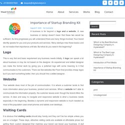 Importance of Startup Branding Kit – Visual Catalyst