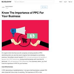 Know The Importance of PPC For Your Business