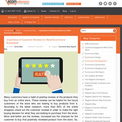 Importance of Customer Reviews for Retail Ecommerce Businesses - blog