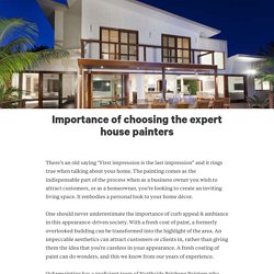 Importance of choosing the expert house painters