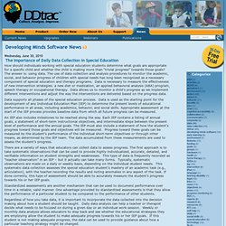 The Importance of Daily Data Collection in Special Education « Developing Minds Software News