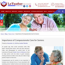 Importance of Compassionate Care for Seniors