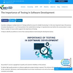 The Importance of Testing In Software Development