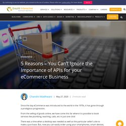 5 Reasons - You Can't Ignore the Importance of APIs for your eCommerce Business
