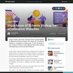 Importance of Schema Markup for eCommerce Websites
