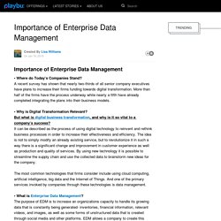 Importance of Enterprise Data Management