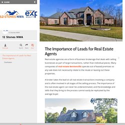The Importance of Leads for Real Estate Agents
