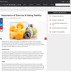 Importance of Exercise & Eating Healthy