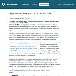 Importance of Fiber Glass Cloth for Insulation
