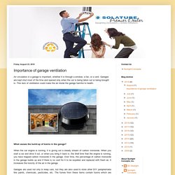 Importance of garage ventilation