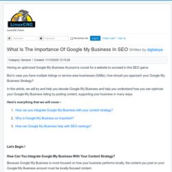 What Is The Importance Of Google My Business In SEO