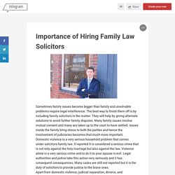 Importance of Hiring Family Law Solicitors