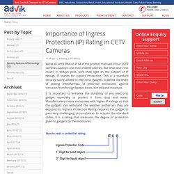 Importance of Ingress Protection (IP) Rating in CCTV Cameras