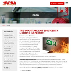 The Importance of Emergency Lighting Inspection -