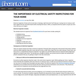 THE IMPORTANCE OF ELECTRICAL SAFETY INSPECTIONS FOR YOUR HOME