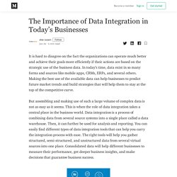 The Importance of Data Integration in Today’s Businesses