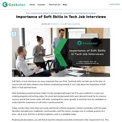 Importance of Soft Skills in Tech Job Interviews
