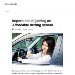 Importance of joining an Affordable driving school