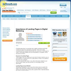 How Landing Pages are Important in Digital Marketing