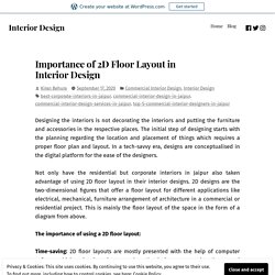 Importance of 2D Floor Layout in Interior Design – Interior Design