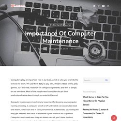 Importance of Computer Maintenance