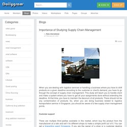 Importance of Studying Supply Chain Management » Dailygram ... The Business Network