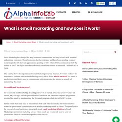 What is the Importance Of Email Marketing And Its Working?