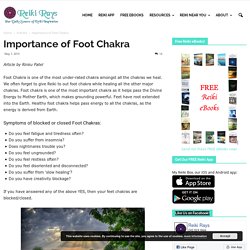 Importance of Foot Chakra