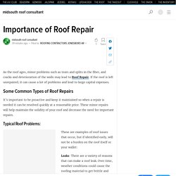 Importance of Roof Repair
