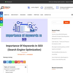 Importance Of Keywords In SEO (Search Engine Optimization)