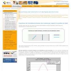 Importance de l'orientation et des types de structures