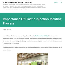 Importance Of Plastic Injection Molding Process