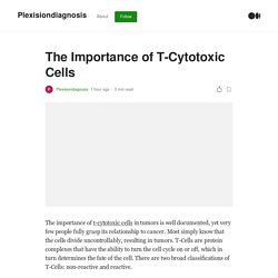 The Importance of T-Cytotoxic Cells