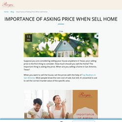 Importance of Asking Price When Sell Home - Reyes Signature Properties