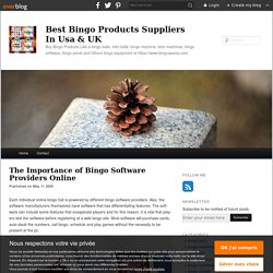 The Importance of Bingo Software Providers Online - Best Bingo Products Suppliers In Usa & UK