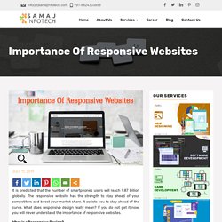 Importance Of Responsive Websites