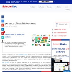 Importance of Retail ERP systems