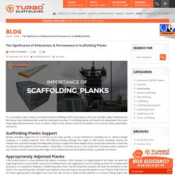 Importance of Scaffolding Planks