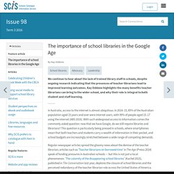 The importance of school libraries in the Google Age