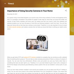 Importance of Using Security Cameras in Your Home