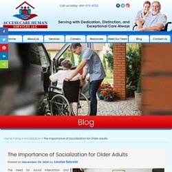The Importance of Socialization for Older Adults