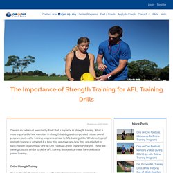 The Importance of Strength Training for AFL Training Drills