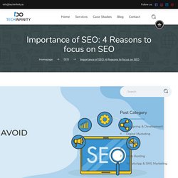 Importance of SEO: 4 Reasons to focus on SEO