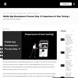 Importance of User Testing