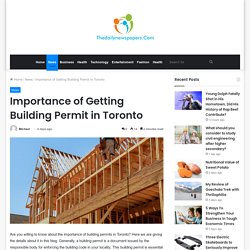 Importance of Getting Building Permit in Toronto