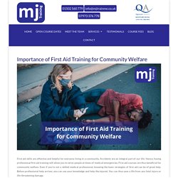Importance of First Aid Training for Community Welfare