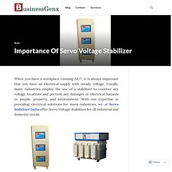 Importance Of Servo Voltage Stabilizer